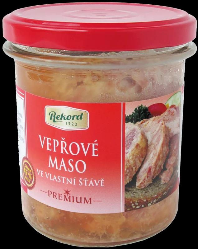 Rekord Vepřové maso ve vlastní šťávě - sklo