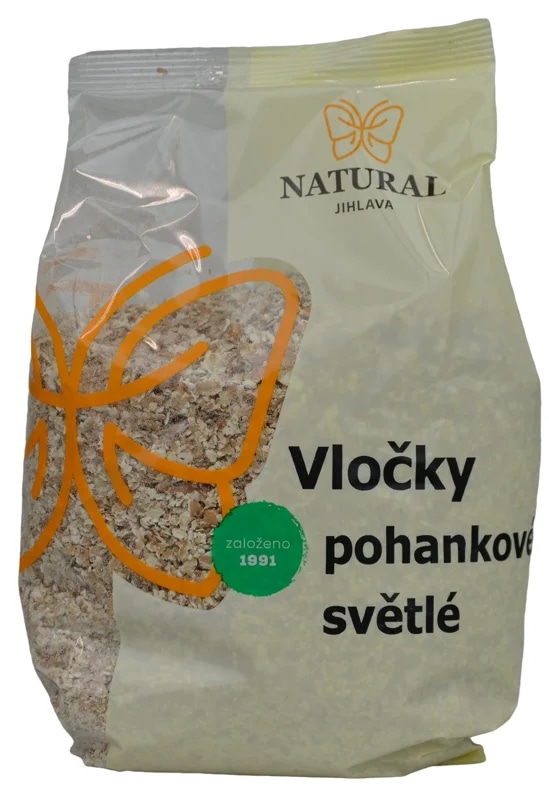 Natural Jihlava Vločky pohankové světlé instantní
