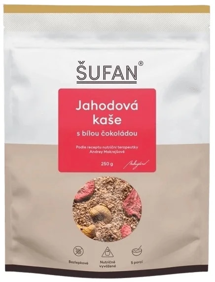 Šufan Kaše - jahodová s bílou čokoládou