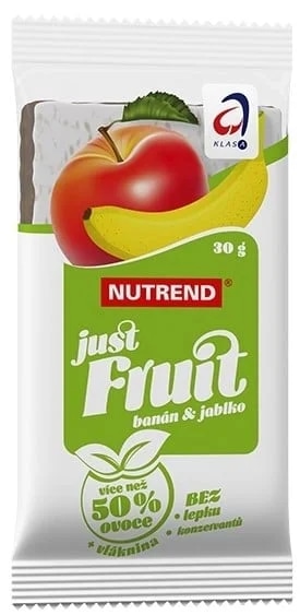 Nutrend Just Fruit Ovocná tyčinka banán + jablko