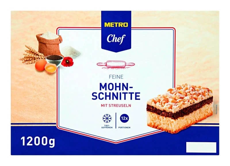 Metro Chef Řezy makové s drobenkou