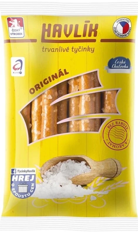 Havlík Trvanlivé tyčinky se sýrem a solí