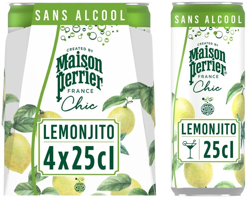 Perrier Chic Lemonjito plech 4×0,25 l