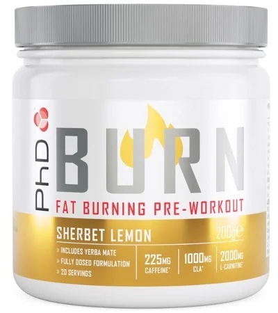 PhD Nutrition PhD Burn Pre-Workout - citronový sorbet