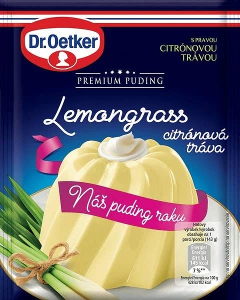Dr. Oetker Premium Puding lemongrass/citronová tráva