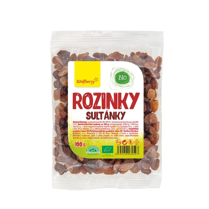 Wolfberry BIO Sušené rozinky