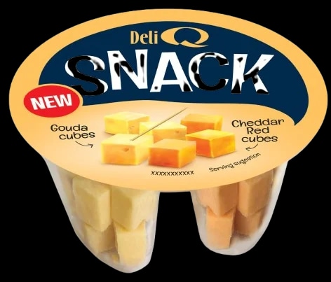 Deli Q Snack Gouda a red cheddar kostičky
