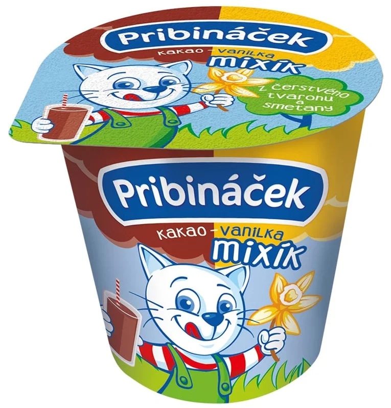 Pribináček Mixík dezert kakao a vanilka