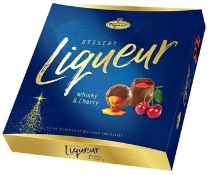 Figaro Šišky z mléčné čokolády plněné cherry likérem a likérem s příchutí whisky