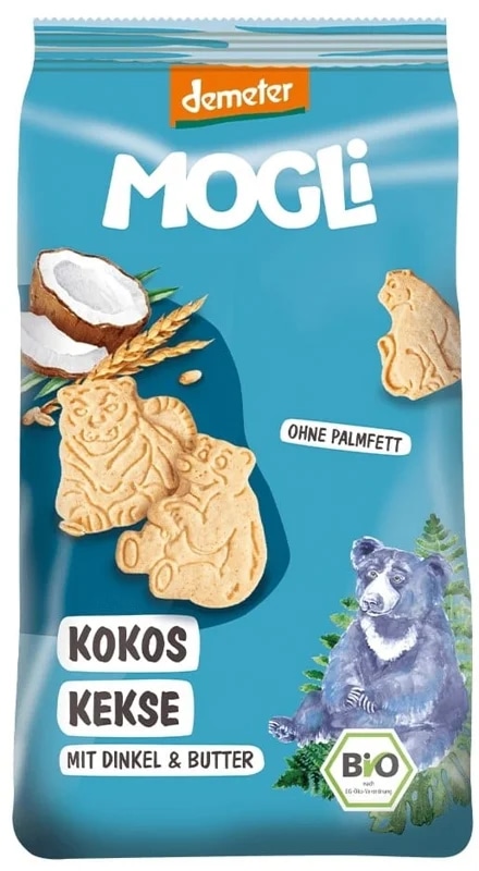 Mogli BIO Kokosové sušenky s certifikací Demeter
