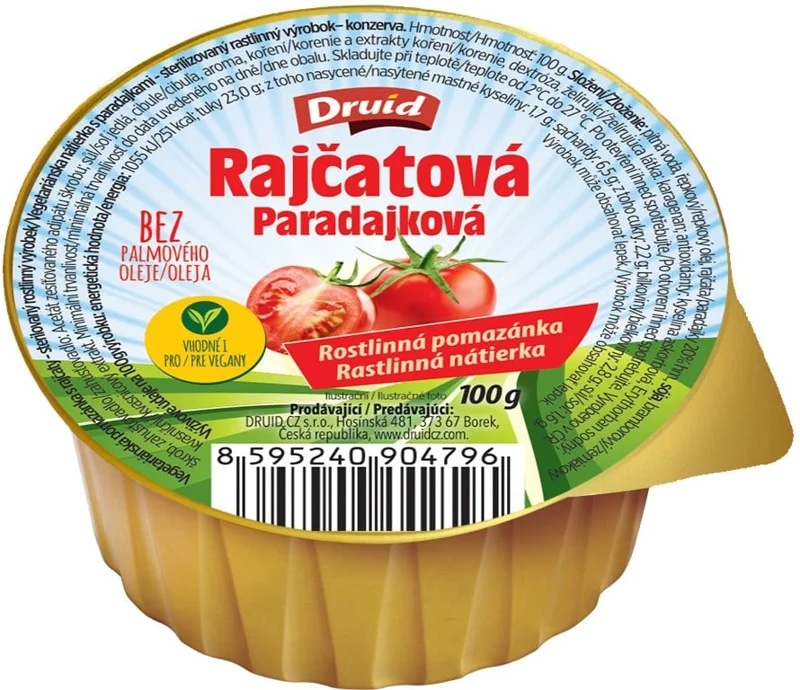 Druid Vegetariánská rajčatová pomazánka