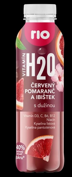 Rio H2O červený pomeranč s dužinou a ibišek