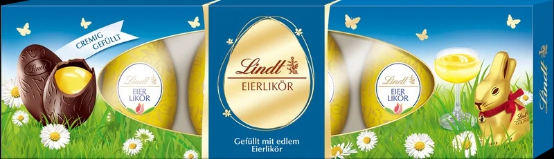 Lindt Čokoládová vajíčka s vaječným likérem