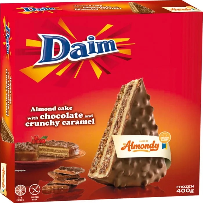 Daim Mandlový dort s čokoládou