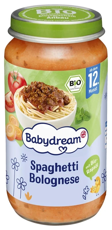 Babydream BIO Příkrm špagety Bolognese
