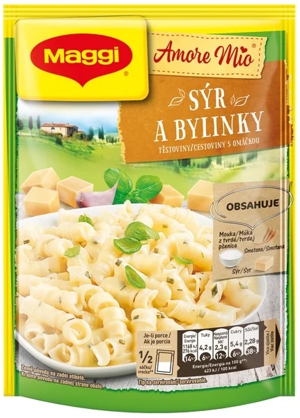 Maggi Amore Mio Sýr a bylinky těstoviny s omáčkou sáček
