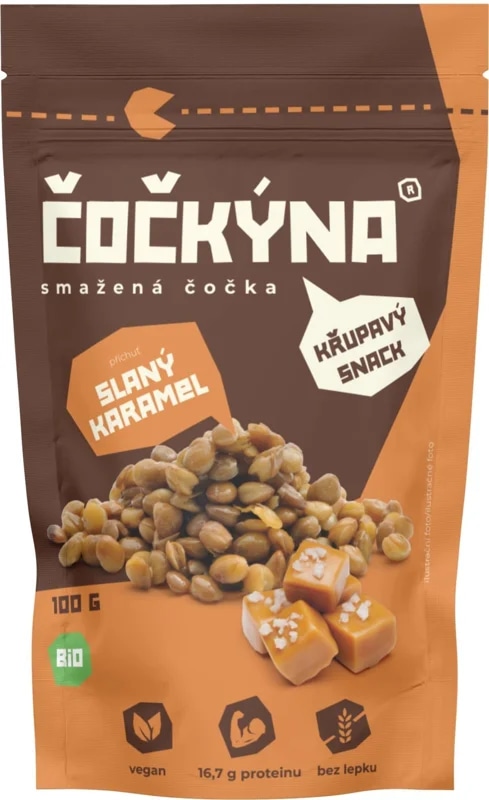 Čočkýna BIO Smažená čočka slaný karamel
