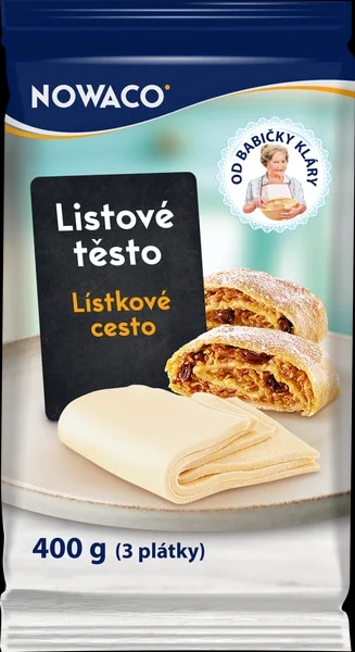 Nowaco Listové těsto 3 plátky NOWACO