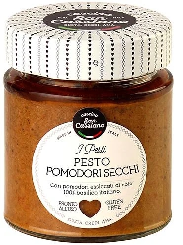 Cascina San Cassiano Červené pesto s bazalkou a sušenými rajčaty