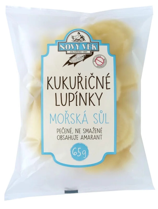 Nový věk Kukuřičné lupínky s mořskou solí