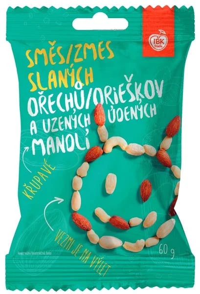IBK trade Směs slaných ořechů a uzených mandlí