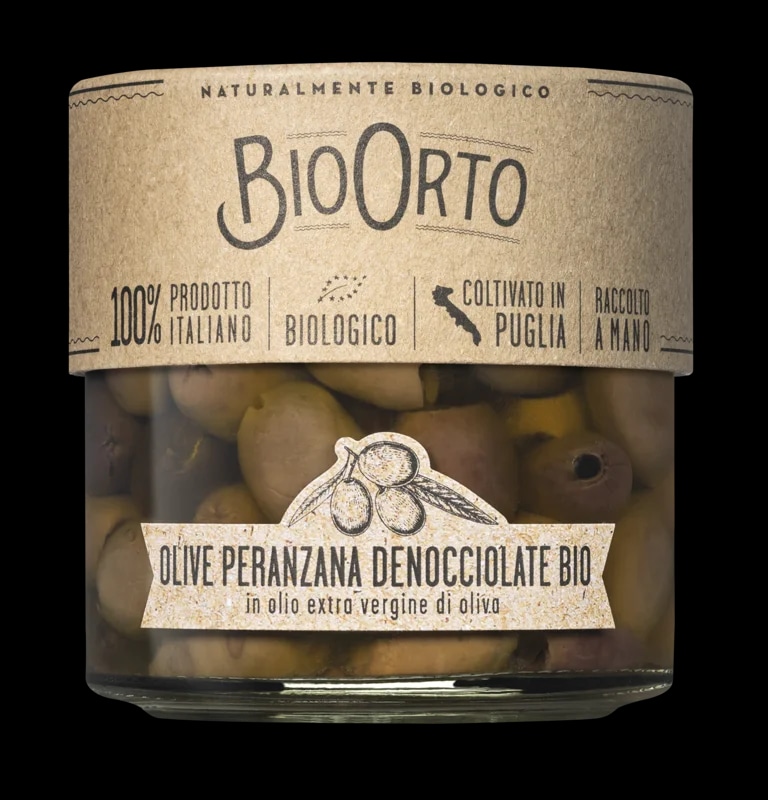 BioOrto BIO Olivy Peranzana v extra panenském olivovém oleji bez pecky