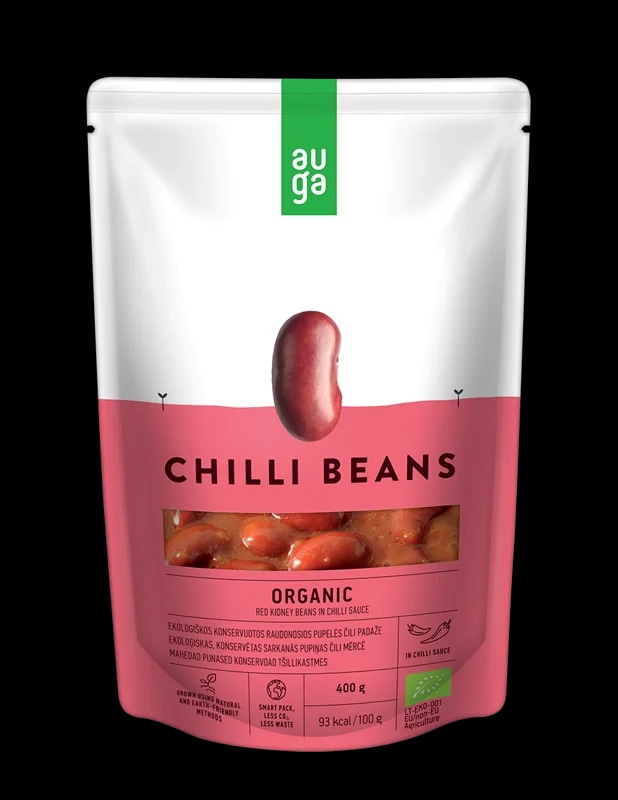 Auga Červené fazole v chilli omáčce bio