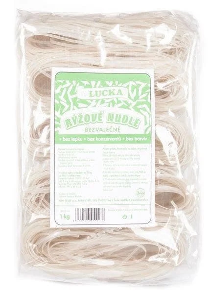 Lucka Nudle rýžové bezlepkové 3mm