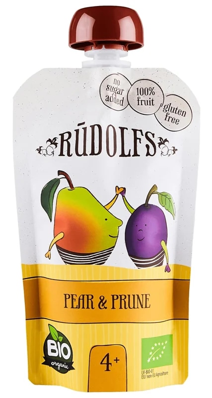 Rudolfs BIO Kapsička hruška a sušená švestka