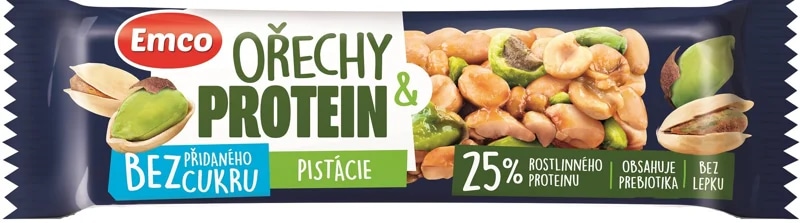 Emco Tyčinka ořech a protein pistácie