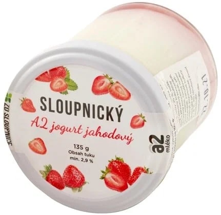 Mlékárna Řetová Sloupnický A2 jogurt jahodový