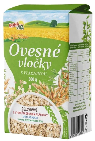 Bonavita Ovesné vločky s vlákninou
