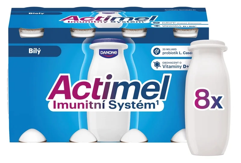 Actimel Probiotický nápoj bílý 8×100 g