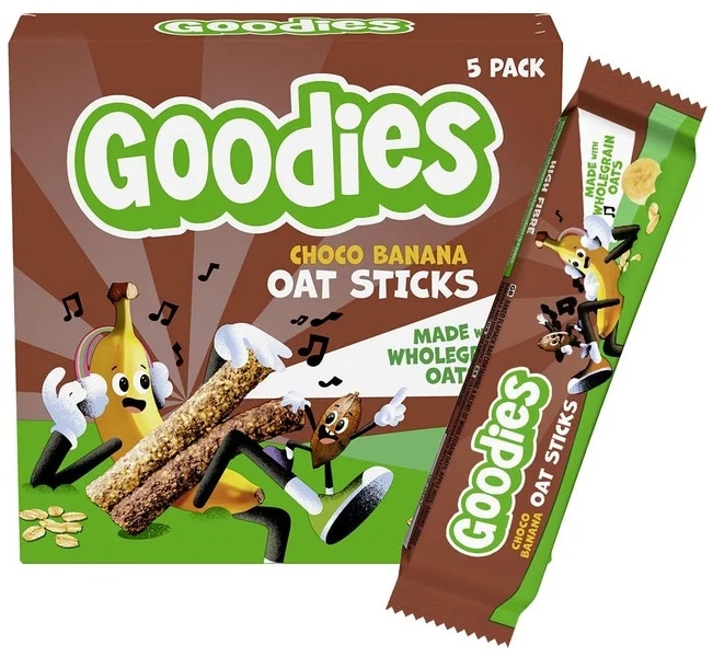 Goodies Ovesné tyčinky kakao-banán (5x 23 g)