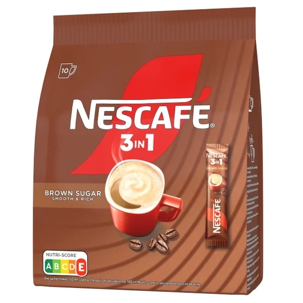 Nescafé 3in1 Brown sugar, instantní káva, 10x 16,5 g