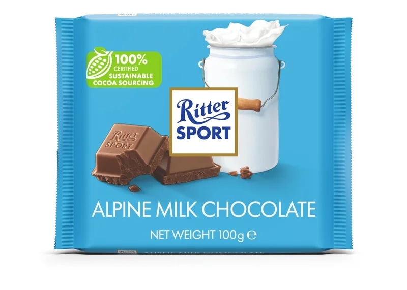 Ritter Sport Mléčná Čokoláda s alpským mlékem