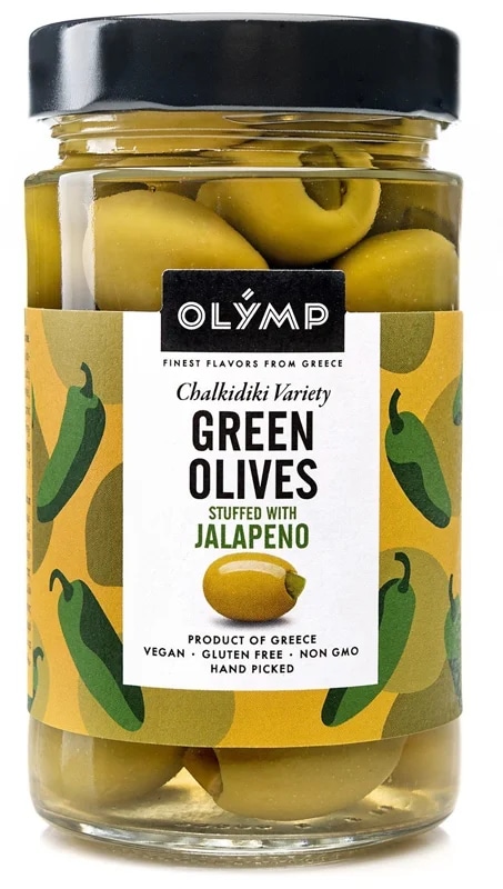 Olymp Zelené olivy s jalapeno