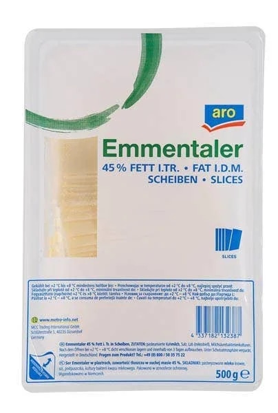ARO Emmentaler sýr 45% plátky