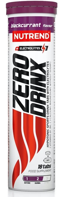Nutrend ZeroDrinx 18 tablet - černý rybíz