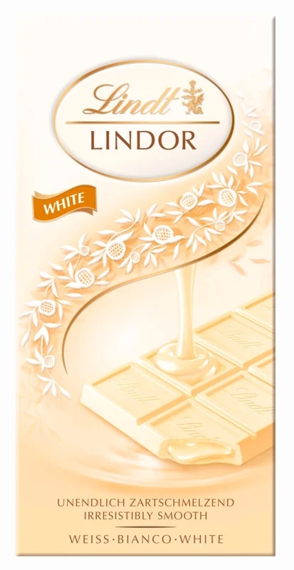 Lindt Čokoláda LINDOR Tablet Bílá