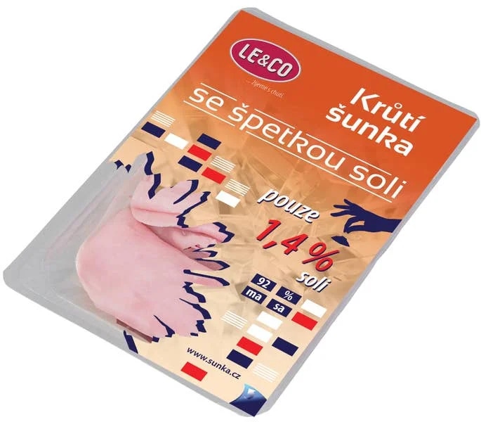 Le & Co Šunka krůtí se špetkou soli (92% masa)