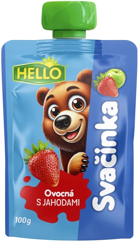 Hello Ovocná svačinka s jahodami kapsička