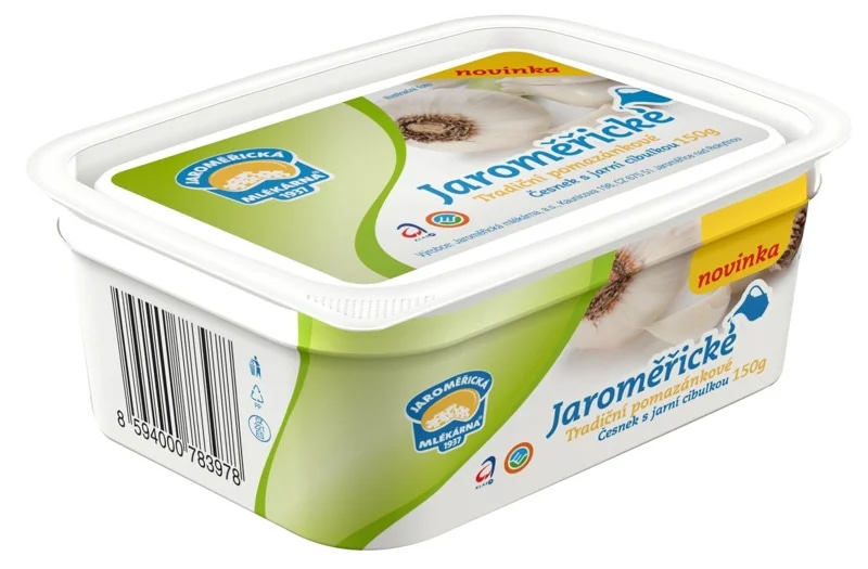 Jaroměřická mlékárna Tradiční pomazánkové česnek a cibule