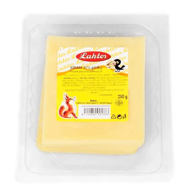 Laktos Eidam 30% plátky