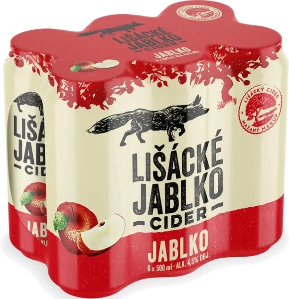 Lišácké jablko Original, plech multipack 6x500 ml
