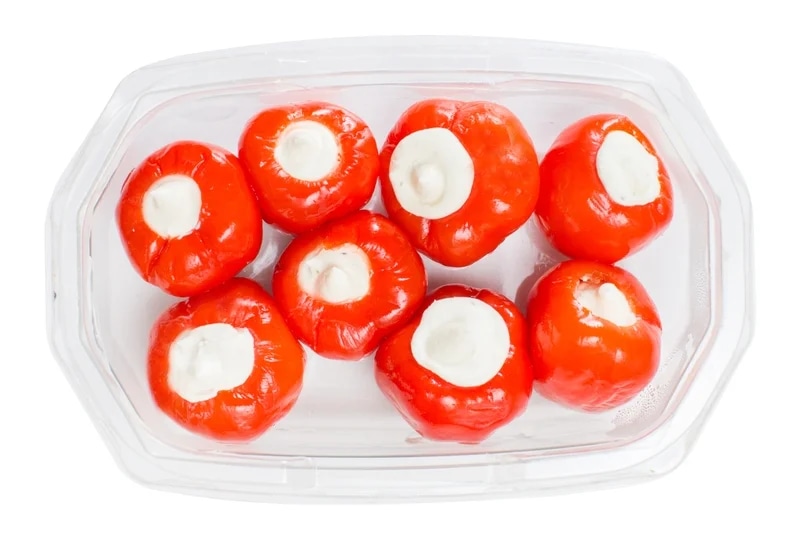 Table foods Třešňové papričky plněné čerstvým sýrem