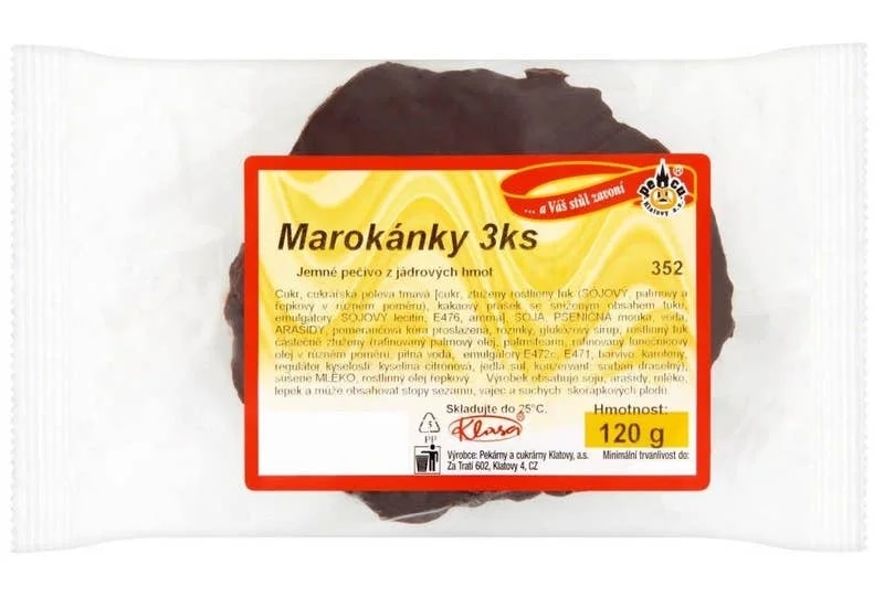 Pekárny a cukrárny Klatovy Marokánky 3x120g