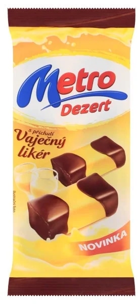 Metro Dezert s příchutí vaječný likér