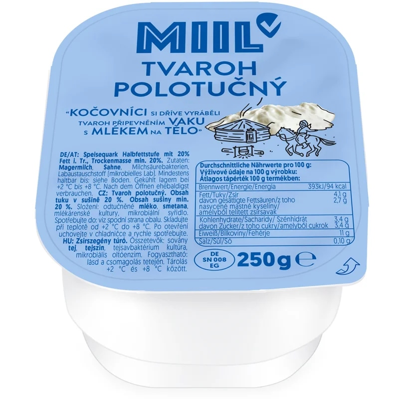Miil Tvaroh polotučný