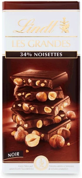 Lindt Les Grandes Dark Hazelnut čokoláda